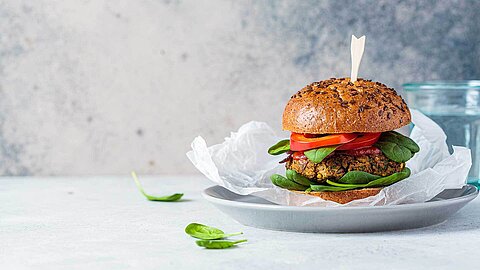 Plant-based burger