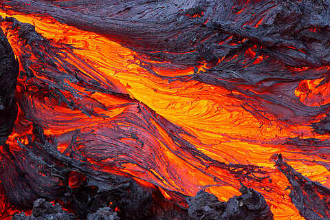 Geological analysis lava