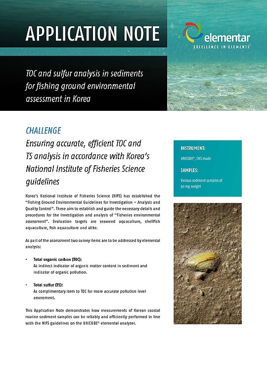 Front page of the Application Note