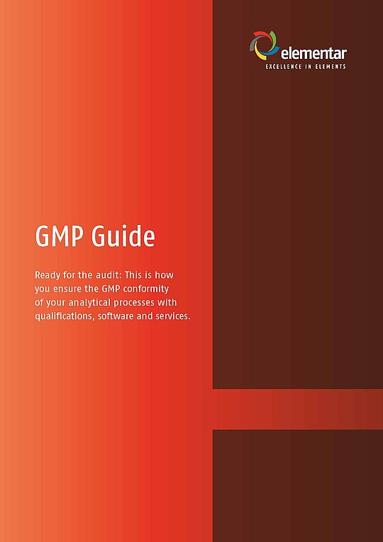 Rote Frontseite eines Guides, der GMP Informationen enthält