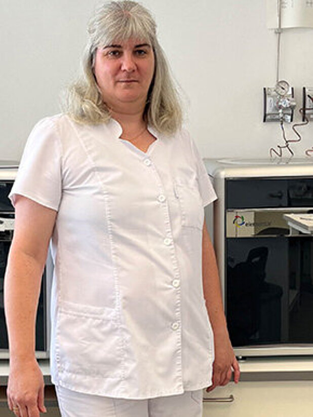 Éva Fekete, lab assistant at the Hamburger Hungária Ltd. Laboratory Power Plant