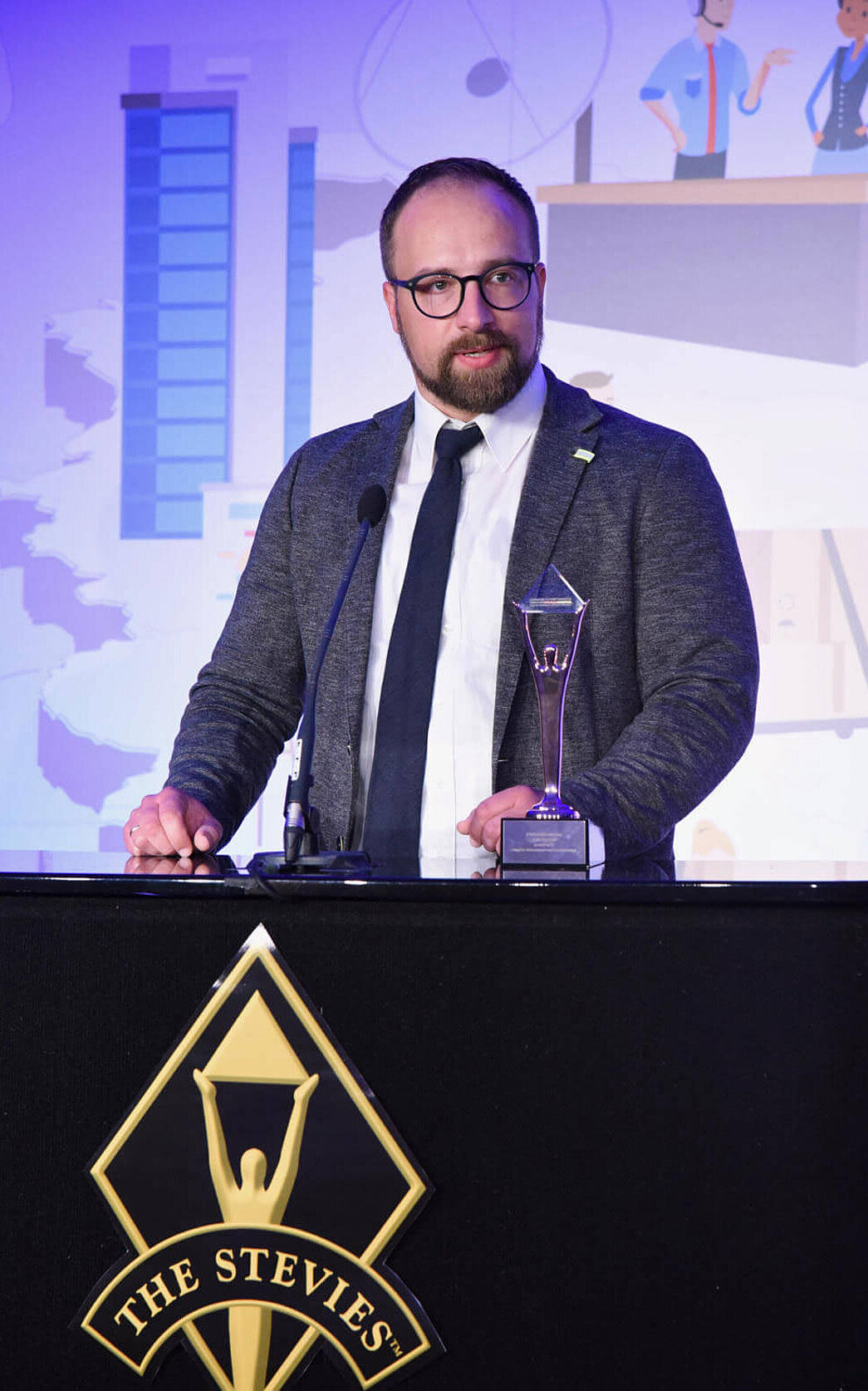 Stevie Awards授賞式にて Jochen Isensee