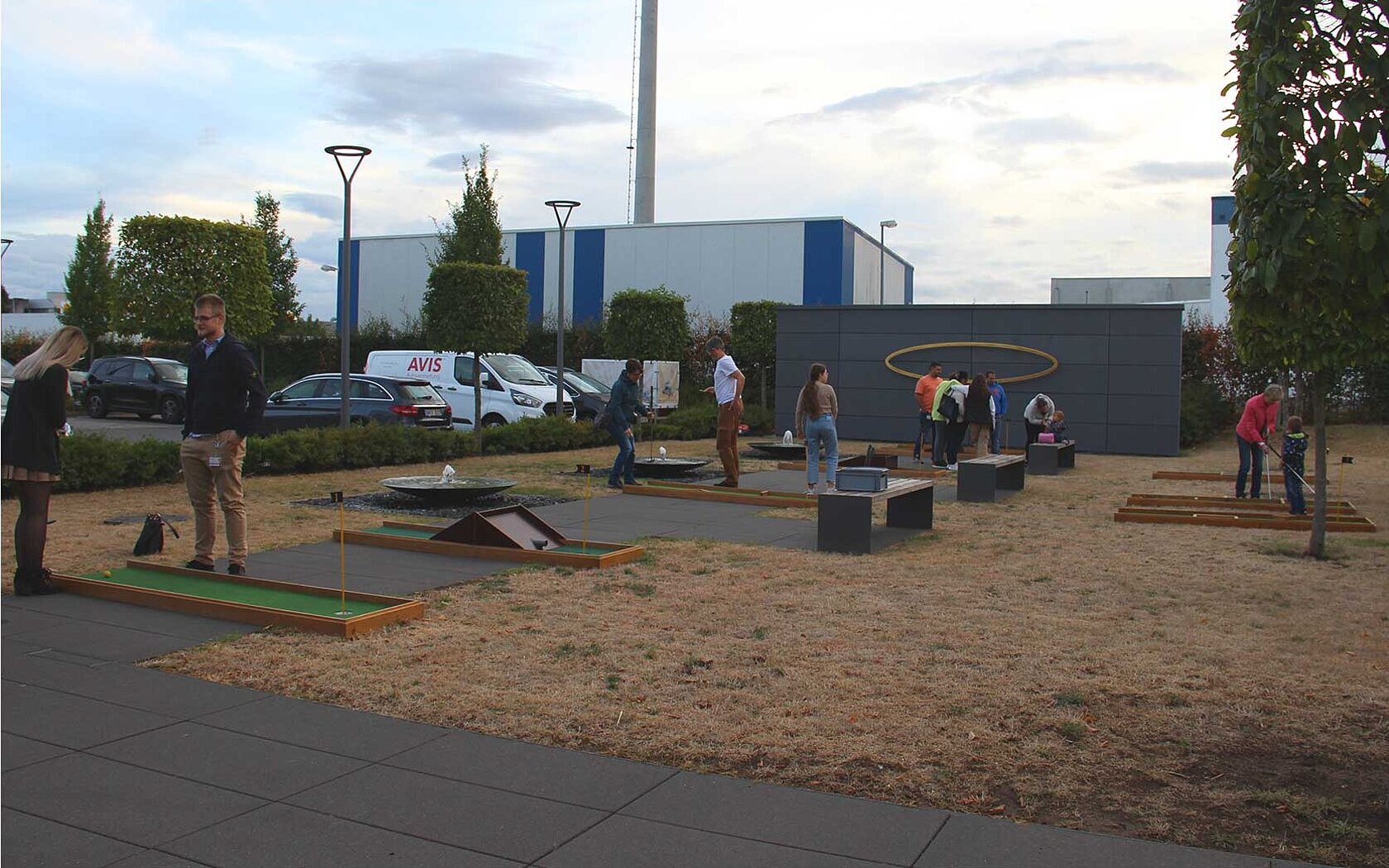 Minigolfanlage im Freien