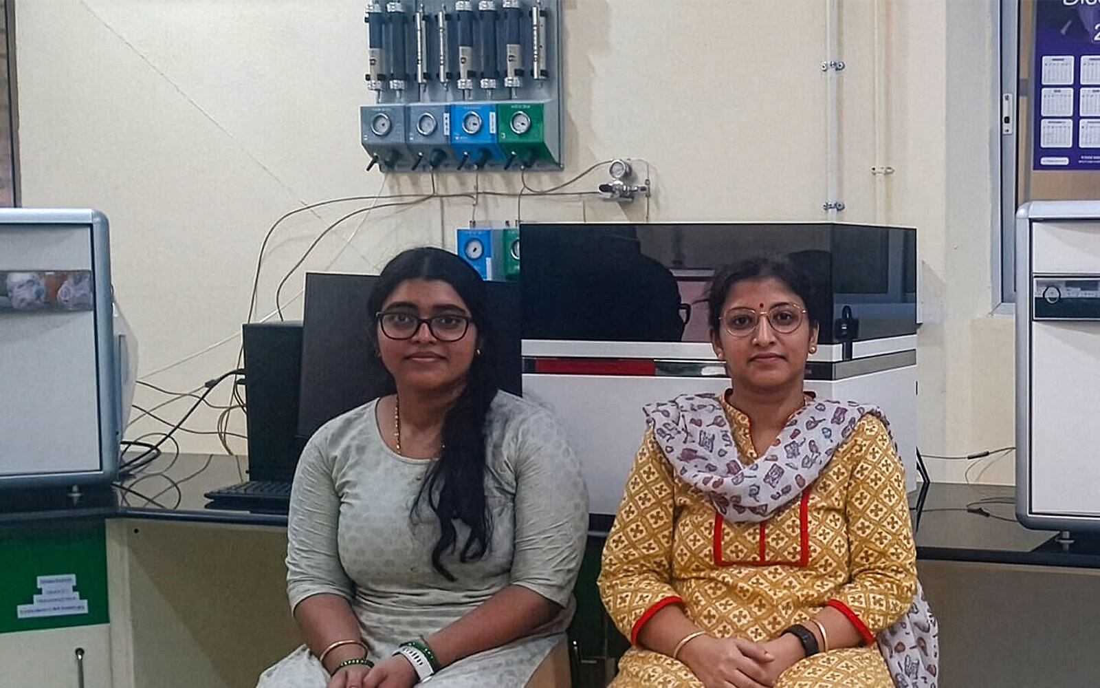 Kusuma D K Young Professional II and Mrs Varsha Damodar Naik-Research Associate