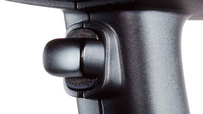 Close-up of the secured Safety Lock of the spark spectrometer