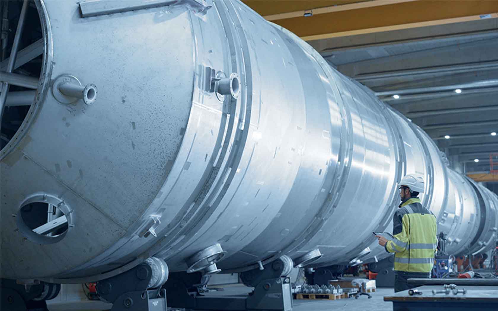Very big metal tank